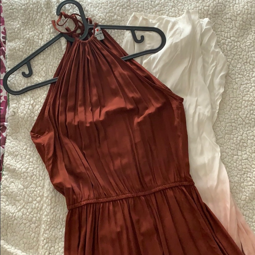 Halter top maxi dress